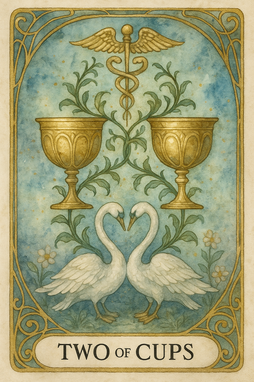 Two of Cups Tarot Card